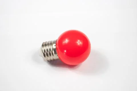 A red light on a white background Stock Photos