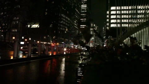 Red Light At World Trade Video stock 125457834