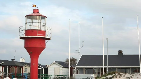 Red Lighthouse Video stock 863405