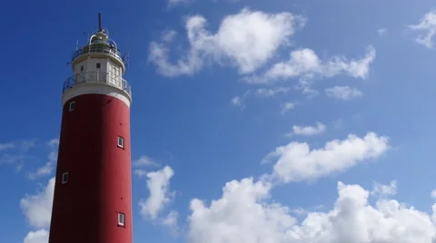 Red Lighthouse Stock Footage 63399337