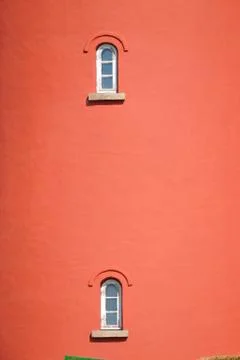 Red lighthouse Stock Photos