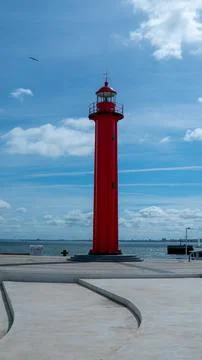 Red Lighthouse Stock Photos