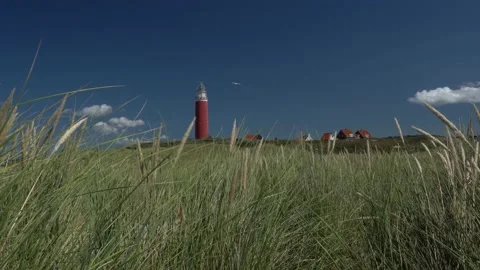 Red lighthouse of Texel 库存影片 149269390