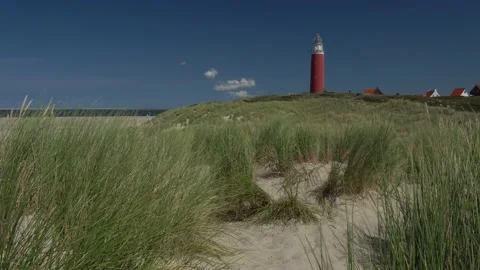 Red lighthouse of Texel 库存影片 149269412