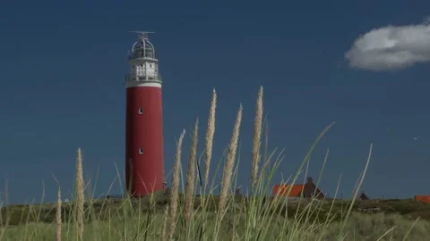 Red lighthouse of Texel 库存影片 149269415