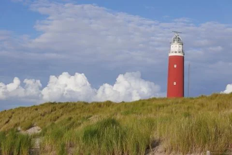 Red lighthouse Texel Фото