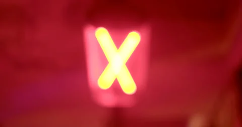 Red lighting may be used to enhance visual attractiveness and draw attention Stock Footage 260350654
