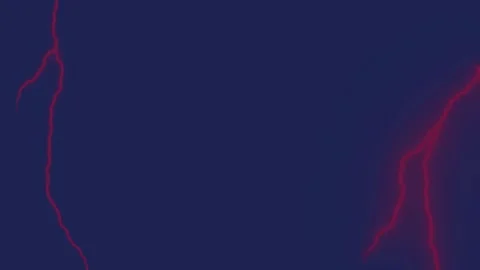 Red Lightning Bolts on Gradient Purple-Blue Background Stock Footage 310663329