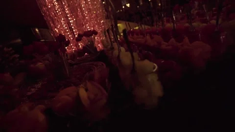 Red lights with cakes 스톡 동영상 156834365
