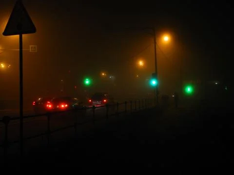 Red lights green light Foto stock