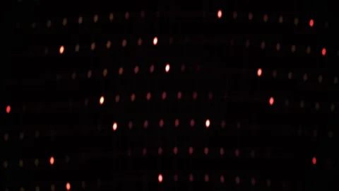 Red Lights Grid Abstract Background Showing Digital Technology Movement Stock Footage 343762309
