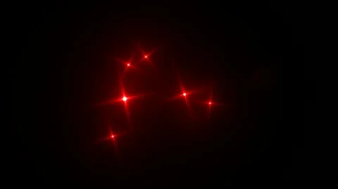 Red Lights Moving &amp; Flashing Stock Footage 14168562