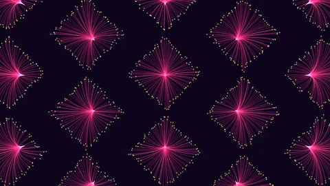 Red line and dot pattern a striking design element for your digital project Stock Footage 263555824
