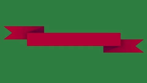 Red line and square bar arrow background isolated on green screen background Stock Footage 336969302