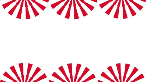 Red line circle horizontal background Stock Footage 313647398