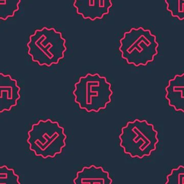 Red line Exam paper with incorrect answers survey icon isolated seamless pattern 스톡 일러스트