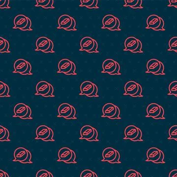 Red line Gold bars icon isolated seamless pattern on black background. Bank.. 스톡 일러스트
