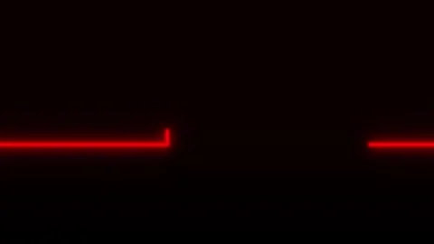 Red Line Heart Forming Animation Against Black Background With Smooth Motion Stock Footage 342422935