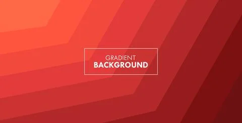 Red Linear Gradient Background Cover Minimal Vector Backdrop Geometric Wallpaper Stock Illustration