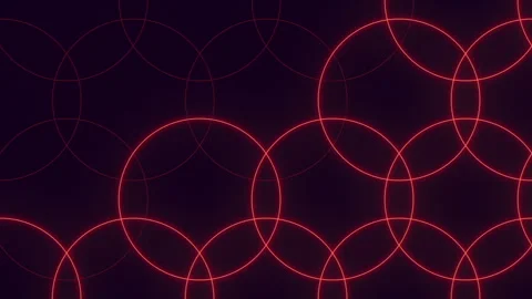 Red lined circular pattern for website or app background Stock Footage 254160744
