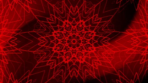 Red lines form a vibrant symmetrical abstract design. Stock Footage 301737574