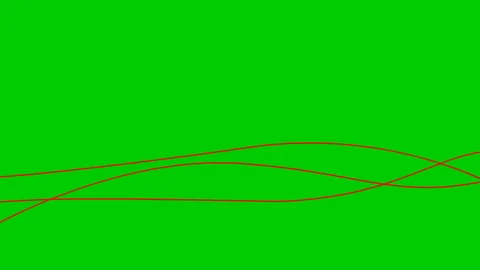 Red lines green Stock Footage 228652834