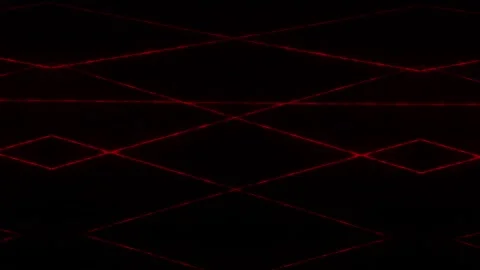 Red Lines Laser beam pattern glowing overlay effect Video stock 322952268