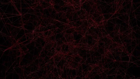 Red lines, plexus abstract background 3D rendering. Stock Footage 104612527