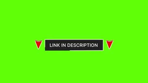 Red Link in Description Downward Arrows Animation Green Screen 4K Vídeos de archivo 347727743