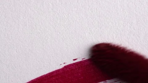 Red lip gloss smear. Stock Footage 170620822