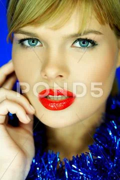 Red lips 2 Stock Photos