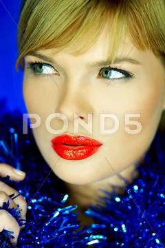 Red lips 2 Stock Photos