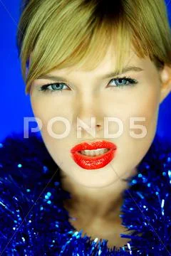 Red lips 2 Stock Photos