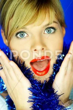 Red lips 2 Stock Photos