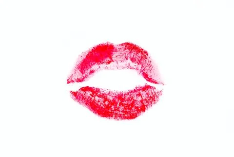 Red lips Stock Illustration