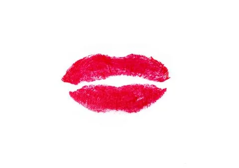 Red lips Stock Illustration