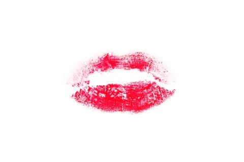 Red lips Stock Illustration