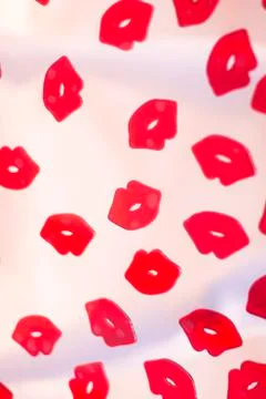 Red lips lipstick abstract Stock Photos