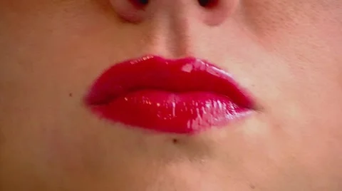 Red Lips Lollypop Video stock 1037901