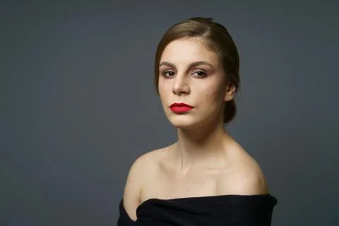 Red Lips Makeup Stock Photos