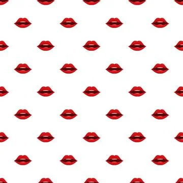 Red lips pattern for cosmetic and beauty background 스톡 일러스트