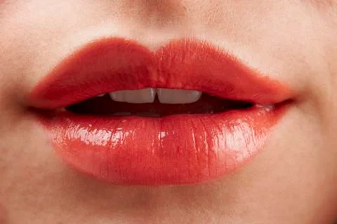 Red lips Stock Photos
