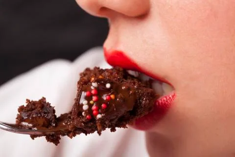 Red lips Stock Photos