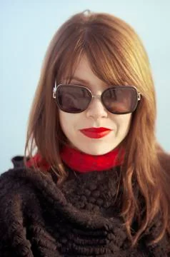 Red lips Stock Photos
