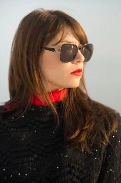 Red lips Stock Photos