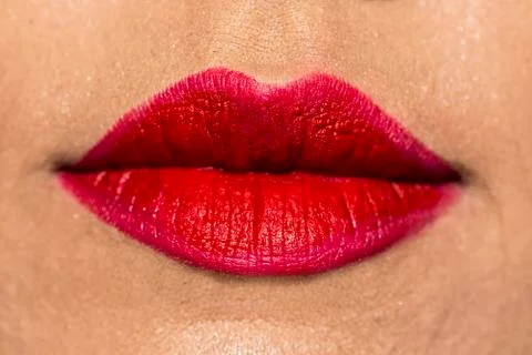Red lips Stock Photos