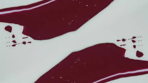  Red lipstick. Decorative cosmetics.  Stock Footage 242763207