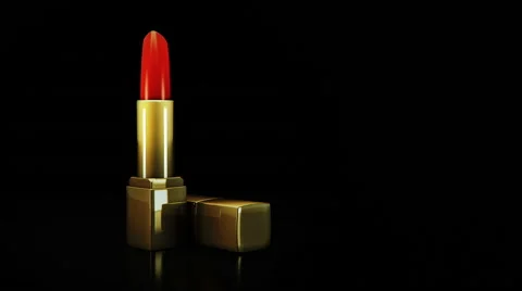 Red lipstick Stock Footage