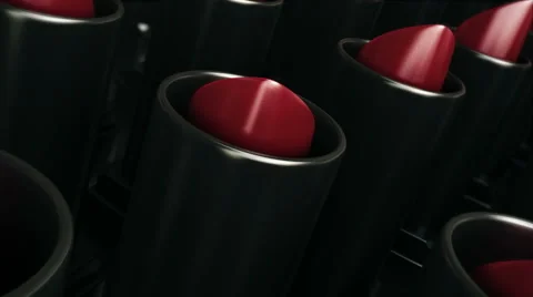 Red lipstick Stock Footage