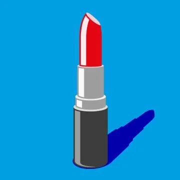 Red lipstick isolated Stock Illustration